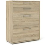 Aparador anghiari, bufé de salón, aparador de salón, despensa de cocina, 89x40 h113 cm, roble