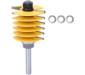 Broca de enrutador de unión de dedos con vástago de 8 mm para carpintería, fresadora de unión de espiga