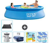 Paquete de piscina - intex - alrededor - 305x305x76 cm + accesorios cb25