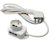 Regleta fme 42.107 con cable de 3 metros y 3 tomas