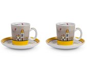 Egan set, porcellana, avorio, 2 unità (confezione da 1)