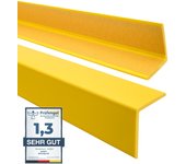 Quest perfil angular de pvc 50x50mm, 2m, autoadhesivo, ángulo blando, perfil de protección, protección de bordes km, jaune