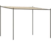Tienda de jardín | cenador acero y tela beige 3x3 m 180 g/m² cfw310778