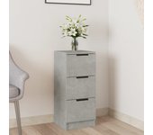 Aparador | aparador de comedor | armario de cocina de madera contrachapada gris hormigón 30x30x70 cm cfw74170