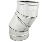 Curva ajustable 0/90° para barras de humodiam. 220