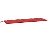 Cojín de banco de jardín tela oxford rojo 180x50x7 cm