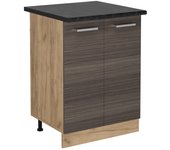Vicco mueble bajo de cocina r-line, gris noble, 60 cm , et antracita