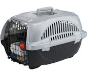 Ferplast transportín para gatos y perros de talla pequeña atlas deluxe 10, plástico robusto, puerta de acero plastificado, rejillas de ventilación, 34