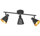 Mexlite - foco - oeroe - negro - metal - foco de superficie - e14 - 4115zw
