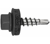 Index afpg144835 - tornillo punta broca reducida cubierta metal-madera y arandela p-14 4.8x35 ral 8019