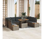 Conjunto de sofá de jardín vidaxl conjunto de 6