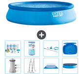 Paquete de piscina - intex - alrededor - 457x457x107 cm + accesorios a1251