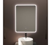 Espejo de baño rectangular | 60 x 80 cm | retroiluminado | táctil con antivaho | distintas tonalidades | alday