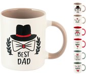 6x tazas mug marca h&h con decoraciones surtidas, 310cc