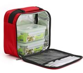 Valira nomad soft - bolsa térmica porta alimentos flexible. incluye recipientes. rojo