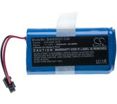 Vhbw batería de repuesto para ecovacs icr18650 3s1p (clavija negra) para aspiradora, robot doméstico (2600mah, 11,1v, li-ion)