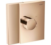 Termostato axor edge del tamaño de una mano, highflow oculto, 46740300, color: polished red gold