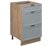Vicco mueble bajo de cocina fame-line, azul claro-gris, 50 cm sin encimera