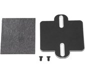 Placa montaje esc rc con amortiguación aluminio para arrma 1/8 (negro).