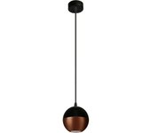 Helam midway dome lámpara de techo colgante negro, cobre 12cm