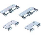 Adam hall hardware 2251 m2 ah - bustina con set di 2 cerniere sganciabili grandi zincate