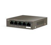 Tenda switch desktop 5 porte 10/100 con 4 porte poe tef1105p 63w bronze