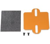 Placa montaje esc rc con amortiguación aluminio para arrma 1/8 (dorado).