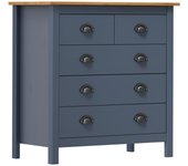 Aparador | aparador de comedor | armario de cocina hill madera maciza de pino gris 79x40x80 cm cfw42940