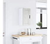 Mueble de pared de cocina porto gris en madera y hormigón