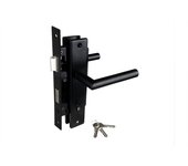 Juego completo de herrajes para puertas - cerraduras negras para puertas - por juego