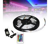 Tiras led luces led habitación rgb 5050 tira led mando a distancia perfecta para decoración 1 metros 30 led 24 mandos a distancia