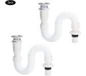 Manguera de drenaje de agua para lavabo de baño, accesorio de drenaje flexible, tubo