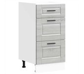 Mueble bajo de cocina porto gris sonoma madera reconstituida