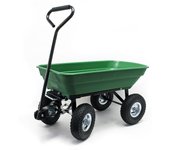 Carrito jardín basculante, capacidad 50l, carga 200kg, carretilla de transporte carro de mano