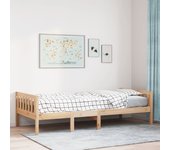 Cama infantil sin colchón 90x200 cm madera maciza de pino