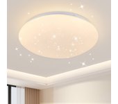 Zmh lámpara de techo led ø25cm dormitorio luz de cielo estrellado 12w dormitorio