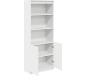 Aparador alto | aparador de comedor | armario de cocina madera de ingeniería blanco 70x35x180 cm cfw60923