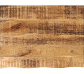 Tablero 80x60x3,8 cm borde vivo madera maciza de mango en bruto