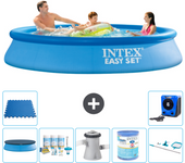 Paquete de piscina - intex - alrededor - 305x305x61 cm + accesorios a509