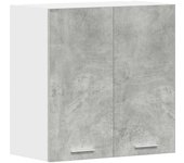 Armario de pared de cocina madera de ingeniería gris hormigón