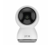 Cámara de videovigilancia wifi spc lares 360 para interiores, cabezal 360 grados, detección movimiento, tamaño compacto - blanco