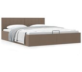 Maison exclusive - cama canapé maison exclusive - dráulica almacenaje sin colchón taupe 160x200 cm