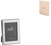 Marco foto pvd plata retro madera, linda, 9x13cm