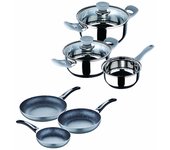 Batería de cocina san ignacio marble sg gris 5 piezas