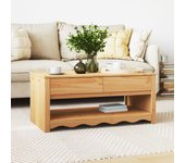 Mesa de café drammen 99x55x45 cm madera sólida de pino