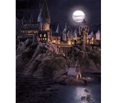 Fotomural harry potter colegio hogwarts gris oscuro y azul oscuro - 2,25 x 2,7 m - sanders & sanders