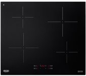 Placa de inducción empotrada de'longhi pin 62 negra de 60 cm y 4 fuegos