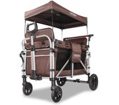 Fuxtec bollerwagen ctxl900, carro plegable family marrón, el original, family fux, carro de jardín de 4 plazas, homologado en-1888