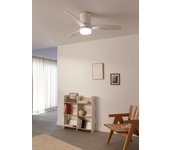 Wind calm line - ventilador de techo 40w silencioso ø132 cm 100% madera con luz y mando a distancia sin wifi