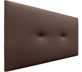 Dhome cabecero de polipiel liso con botones tapizado de alta gama cabezal lujo cama dormitorio moderno acolchado (chocolate, 105cm)